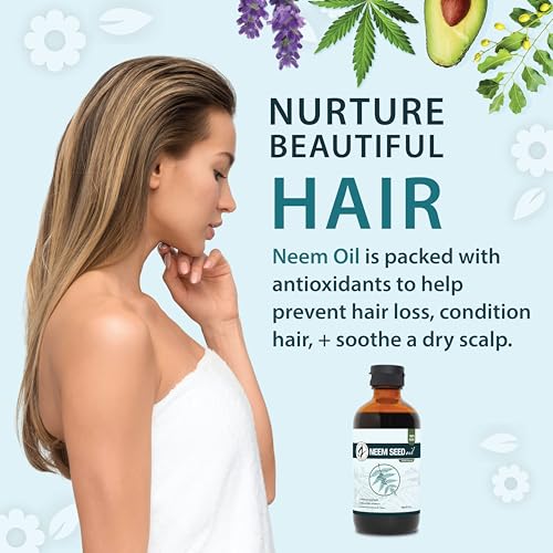 Zatural 100% Pure Neem Seed Oil - Cold Pressed 8 Fl Oz Bottle