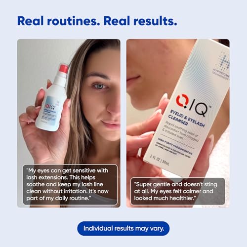 Hypochlorous Acid Eyelid & Eyelash Cleanser - Gentle Eye Wash Solution, 2oz