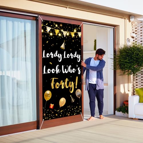 Labakita 40th Birthday Banner | Funny Lordy Look Who's 40 Sign