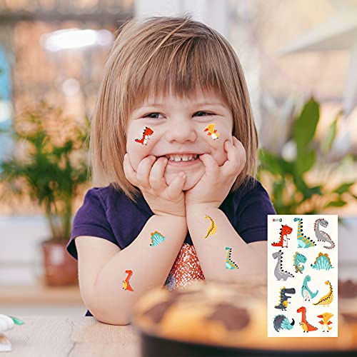 Waterproof Temporary Tattoos for Kids - 300 Dinosaur, Vehicle & Space Designs