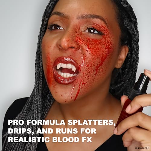 Mehron Special FX Blood Splatter Spray | Vegan Fake Blood for Halloween & Costumes