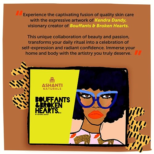 Ashanti Naturals African Black Soap Bar - Nourishing 8oz Acne Soap with Shea Butter & Coconut Oil