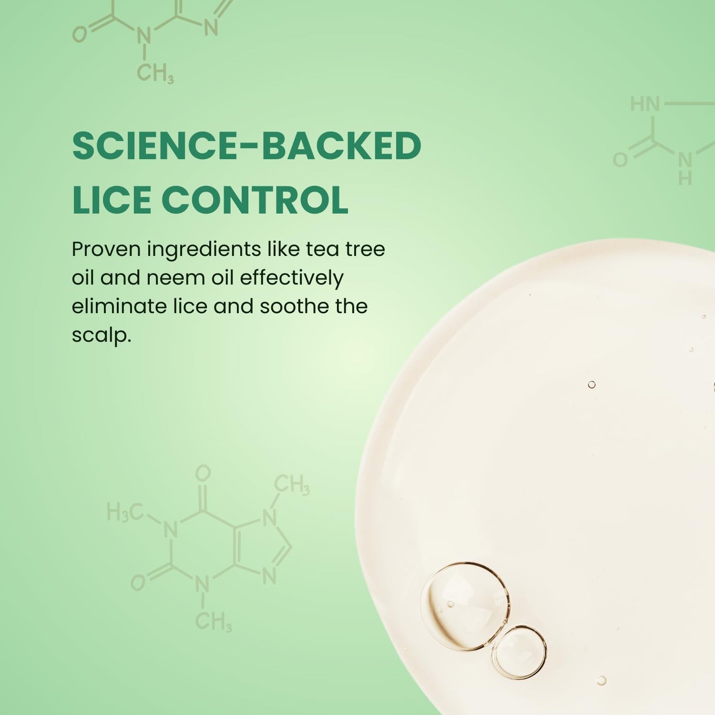 Lice Control Shampoo - Natural Defense Against Head Lice & Nits | Gentle Formula with Neem, Tea Tree & Coconut Oil for All Ages