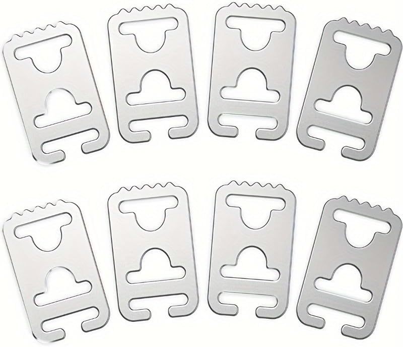 Metal Tieless Shoe Lace Buckles - 10pcs Convenient Flat Laces | Universal Fit for All Shoelace Locks