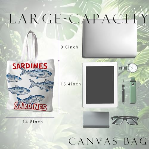 Sunny Beach Reusable Canvas Tote Bag for Summer Shopping