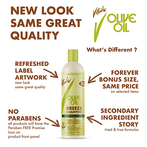 Vitale Olive Oil Anti-Breakage Neutralizing Shampoo - 16 Fl Oz