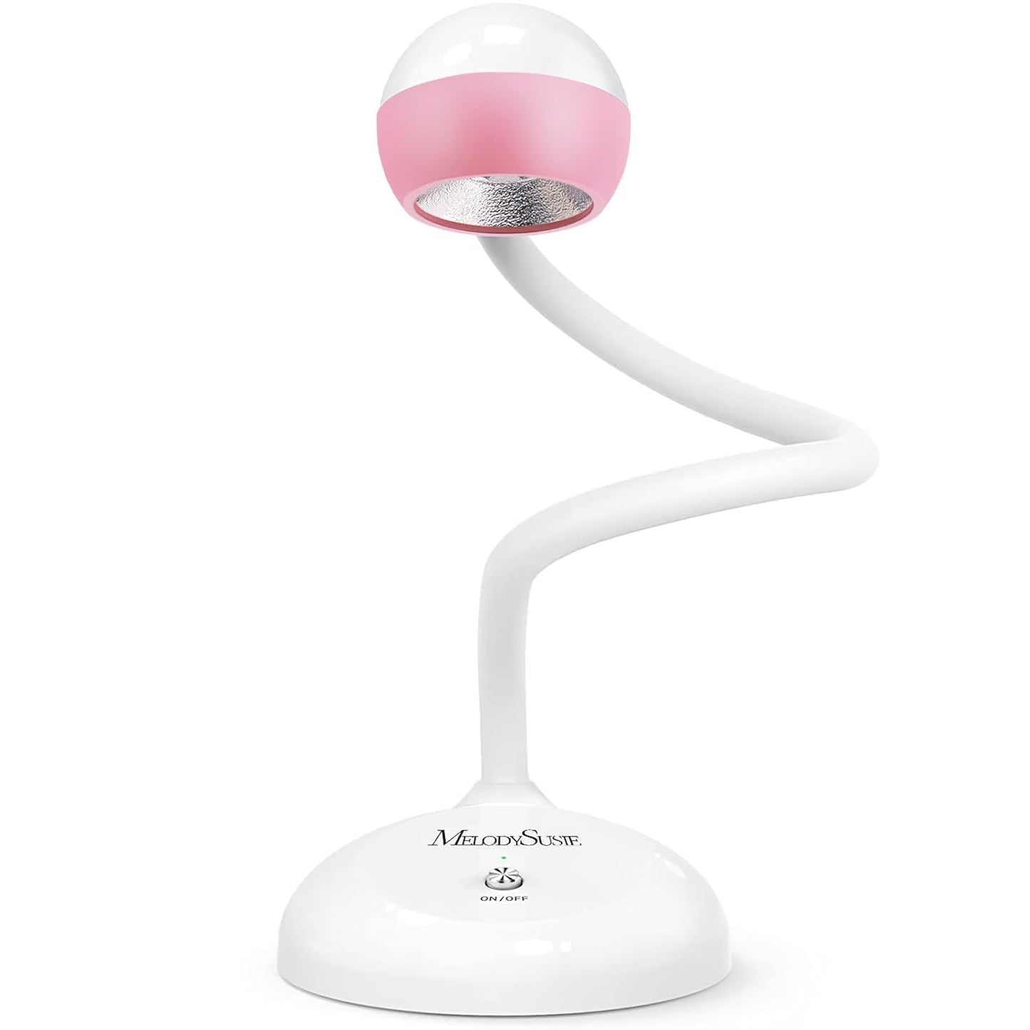 MelodySusie Gooseneck Cordless UV Nail Lamp - 2-in-1 Rechargeable Fast Curing for All Gels | Adjustable Light Angle