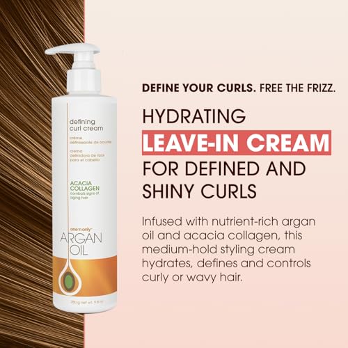 One 'N Only Argan Oil Defining Curl Cream & Leave-In Conditioner, 9.8 oz