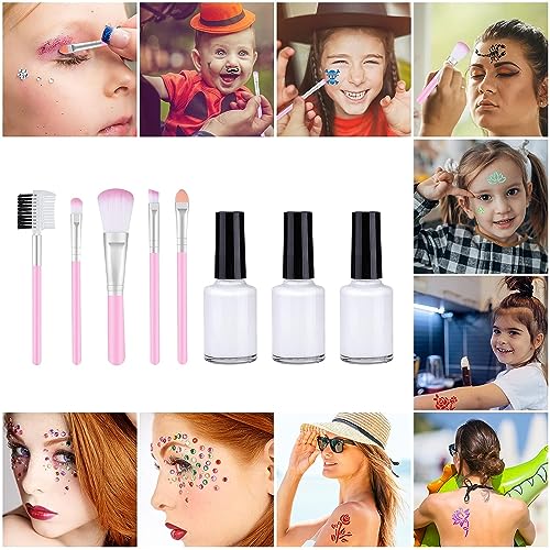 Aottom Glitter Tattoo Kit for Kids & Adults, 41 Colors, Rhinestones & Stencils