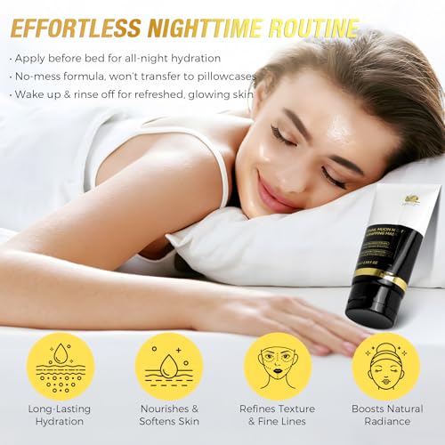 Snail Mucin Night Mask - Hydrating Peel-Off Facial Treatment 2.53 fl. oz