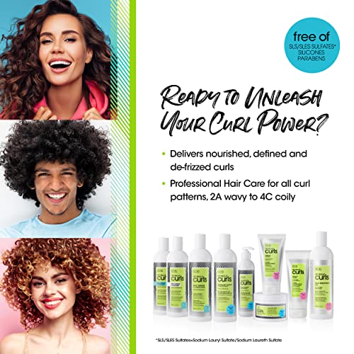 All About Curls No-Lather Curling Shampoo 15oz - Vegan, Sulfate & Paraben Free