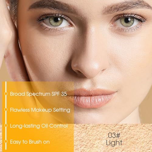 Mineral Powder Sunscreen SPF 35 - Setting Makeup for Face & Scalp