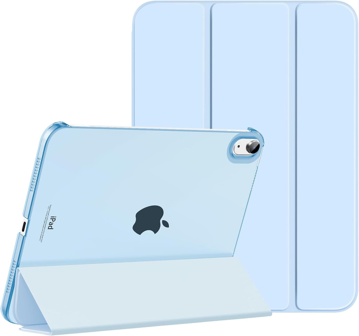 iPad 11th & 10th Generation Case - Slim Hard PC Translucent Back Cover | Navy Blue, Auto Wake/Sleep Support