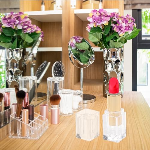 Ipetboom Clear Lipstick Tubes - Reusable Lip Balm Containers (4 Pack)