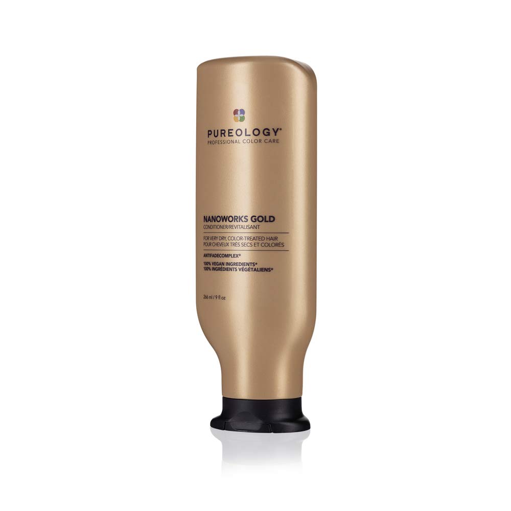 Pureology Nanoworks Gold Conditioner - Nourishing Formula for Dry, Color-Treated Hair | Sulfate-Free & Vegan
