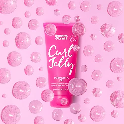 Umberto Giannini Curl Jelly Gel - 6.7 fl oz Frizz Control for Curly Hair