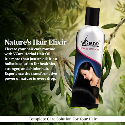 VCare Herbal Hair Oil with Wonder Cap - Nourishing Hair Treatment 100ml