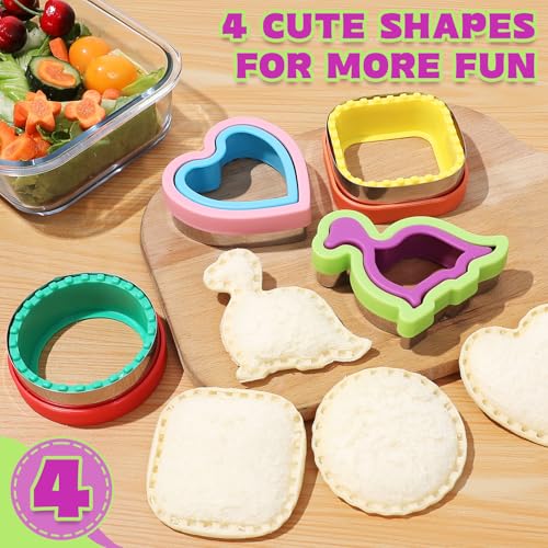 32-Piece Sandwich Cutter & Sealer Set for Fun Lunches