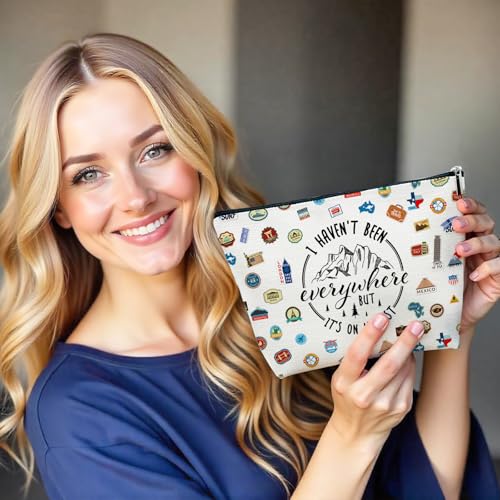 Travel Makeup Bag for Women | Funny Quote Cosmetic Organizer