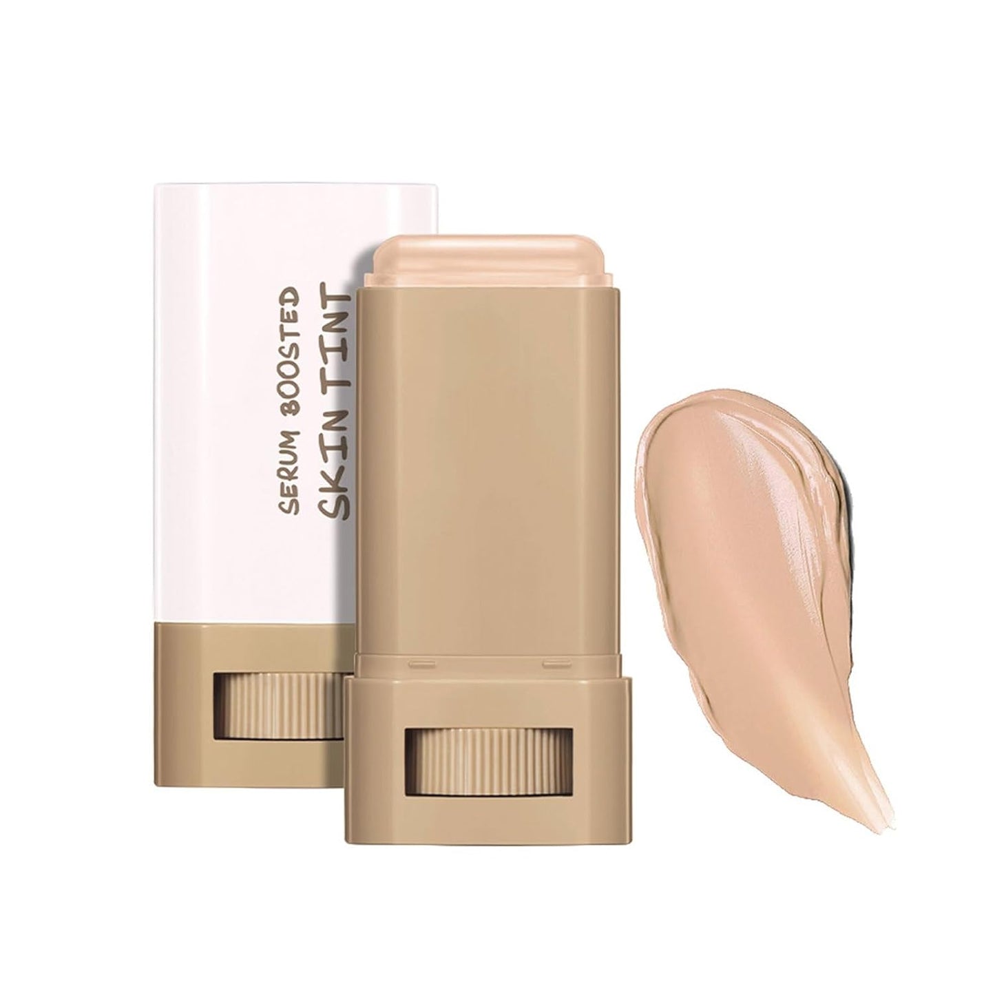 Beauty Balm Serum - Hydrating Tinted Moisturizer Stick for Natural Finish | Lightweight Buildable Foundation (01#)
