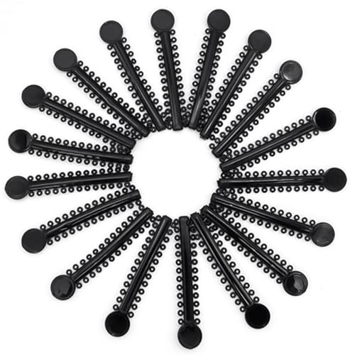 Orthodontic Rubber Bands for Braces - 1040 Pcs Black Ligature Ties, Elastic O-Rings
