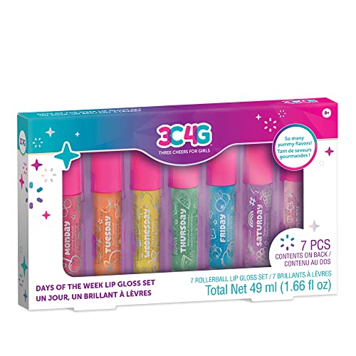 Make It Real Kids Lip Gloss Set - 7 Flavored Roll-On Glosses