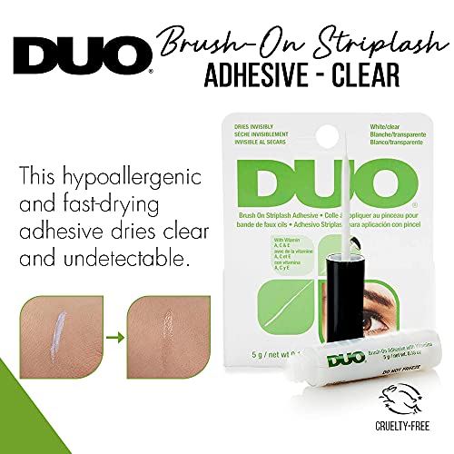 DUO Brush-On Clear Lash Glue - Waterproof, Long-Lasting Adhesive