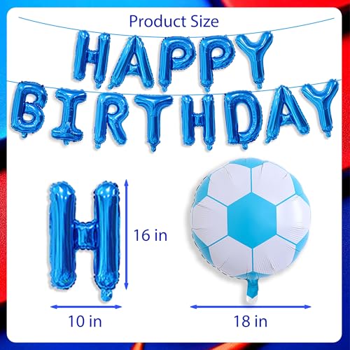Soccer Birthday Party Supplies Set - Barcelona Theme Decorations