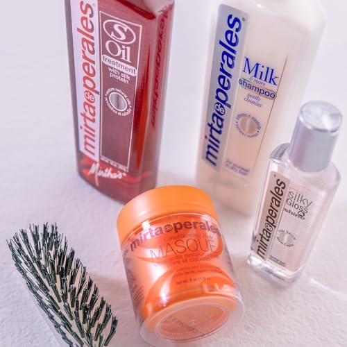 Mirta De Perales Hair Treatment for Dry Hair & Flaky Scalp - Deep-Cleansing Detox with Castor Oil & Silk Protein