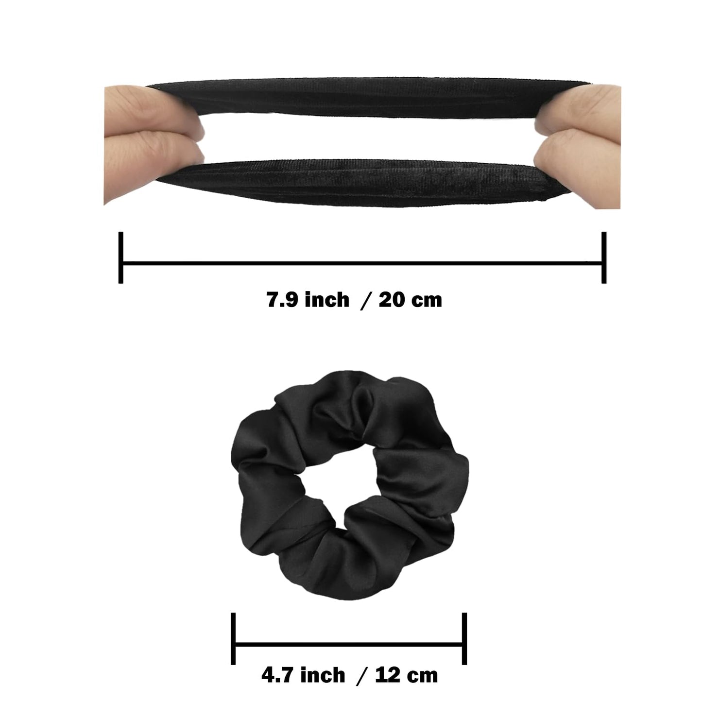 Satin Scrunchies for Girls - Soft Silk Hair Ties | 16 Pack Multi-Pink for Thin & Thick Hair Styling