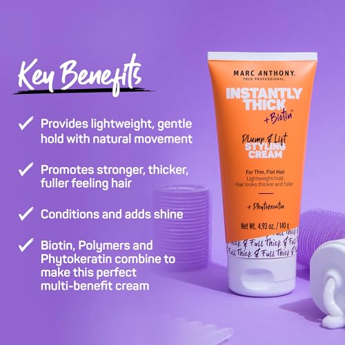 Marc Anthony Hair Thickening Cream with Biotin for Fine Hair - 4.93 oz