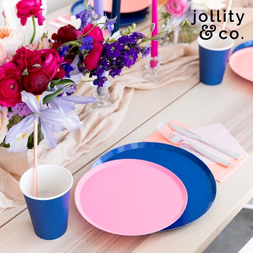 Jollity & Co Apricot Orange Paper Dinner Plates - 10" Pack of 8