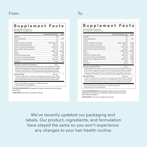 Nutrafol Women's Balance Hair Growth Supplements, Ages 45 and Up, Clinically Proven for Visibly Thicker Hair and Scalp Coverage in 3-6 Months, Dermatologist Recommended - 1 Month Supply Refill Pouch