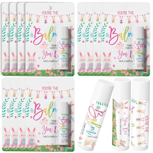 12-Pack Easter Lip Balm Set - Moisturizing Carrot Cake Flavor Gift Set