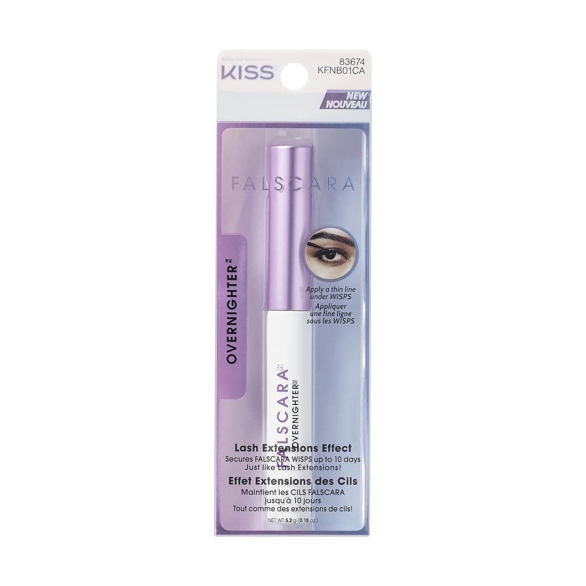 Kiss Falscara False Lash Clusters - Long Wear Sealer for All-Day Hold | 5.2g (0.18 oz.)