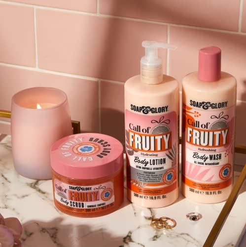 Soap & Glory Tropical Fruit Exfoliating Body Scrub with Coconut Shell & Jojoba Beads - 300ml