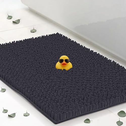 ITSOFT Chenille Bath Mat 22"x14" - Soft, Absorbent & Non-Slip