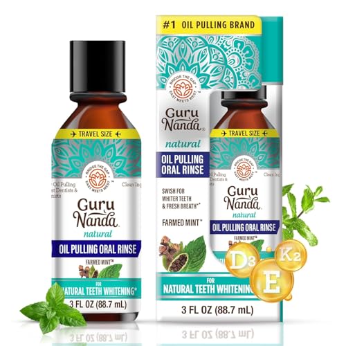 GuruNanda 2-in-1 Oral Care Bundle: Cocomint Pulling Oil & Soft Toothbrush