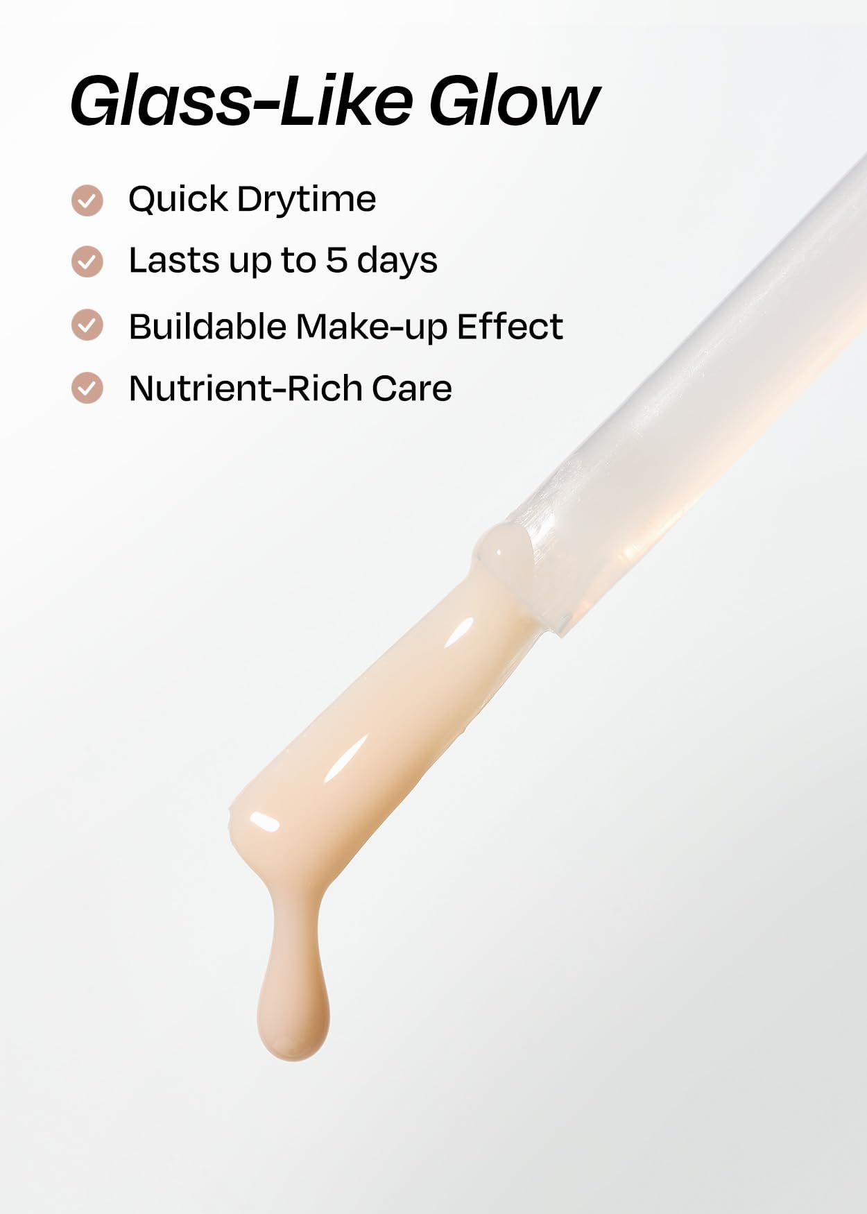 ohora Nail Strengthener – Earl Grey | Tinted Nail Concealer | Nail Hardener for Weak, Damaged Nails | Nail Care Polish with Glossy Finish | Milk-Syrup Formula, 15 mL