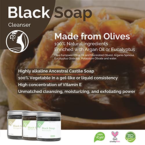 Fatima's Garden Olive Oil Black Soap - Natural Cleanser, 150g