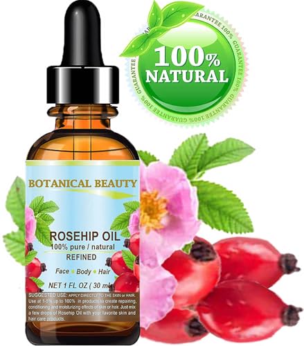 Rosehip Seed Oil 100% Pure Cold-Pressed Carrier Oil (1 Fl Oz)