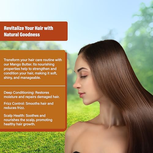 Plant Guru 100% Pure Raw Mango Butter 16 oz - Natural Skin & Hair Care