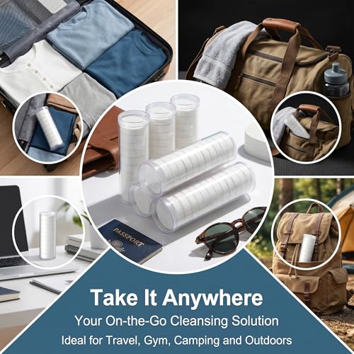 MEIBK Disposable Face Towels - Portable Compressed Towels (80 PCS)