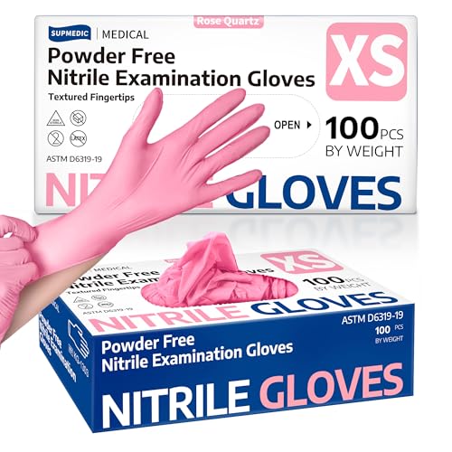 Supmedic Nitrile Exam Gloves - Powder-Free, Latex-Free, 100 Ct