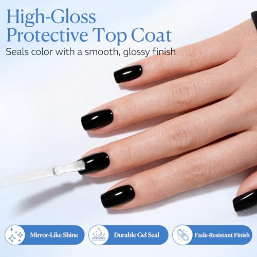 AZUREBEAUTY Gel Base & Top Coat Set - 18ml No Wipe High Gloss
