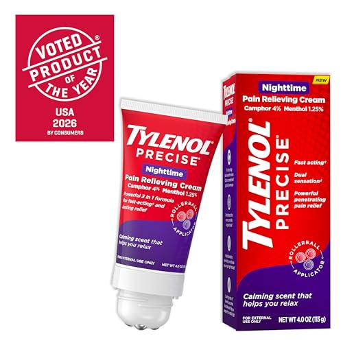 Tylenol Precise Nighttime Pain Relief Cream - 4 oz with Camphor & Menthol
