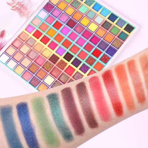 99 Colors Rainbow Eyeshadow Palette - Highly Pigmented Matte & Shimmer