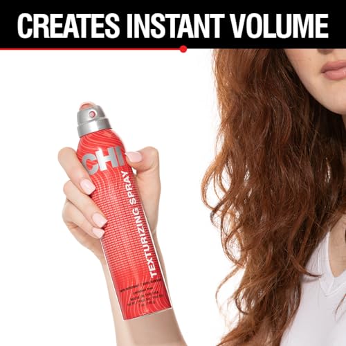 CHI Texturizing Hairspray, Volumizing Hairspray For Adding Buildable Texture & Body, Flexible Hold, Sulfate, Paraben, & Cruelty-Free, 7 Oz