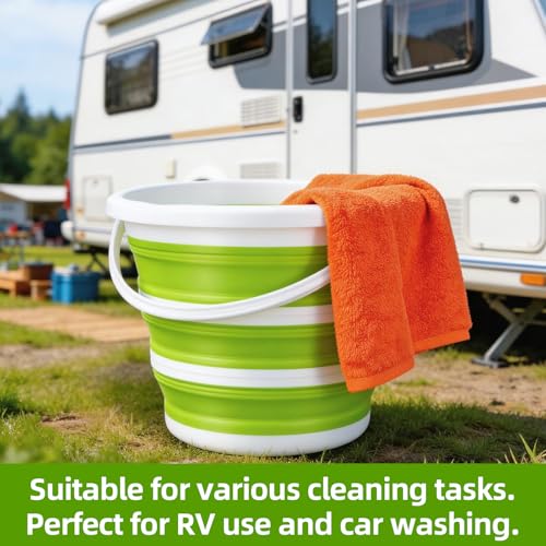 Collapsible Silicone Cleaning Bucket - 10L Portable Mop & Rinse Bin