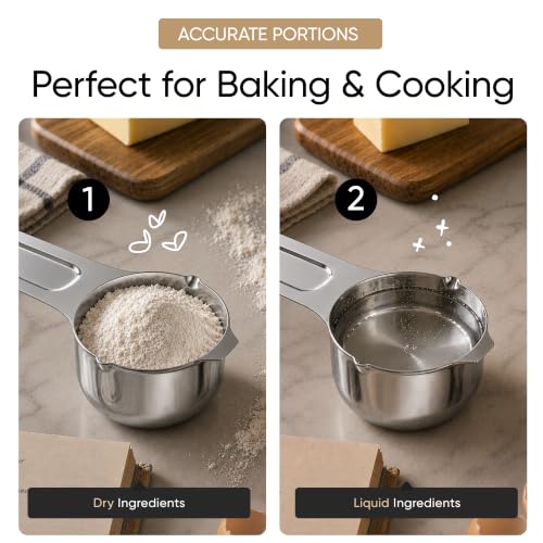Color Up ⅓ Cup Stainless Steel Measuring Cup - Accurate & Durable
